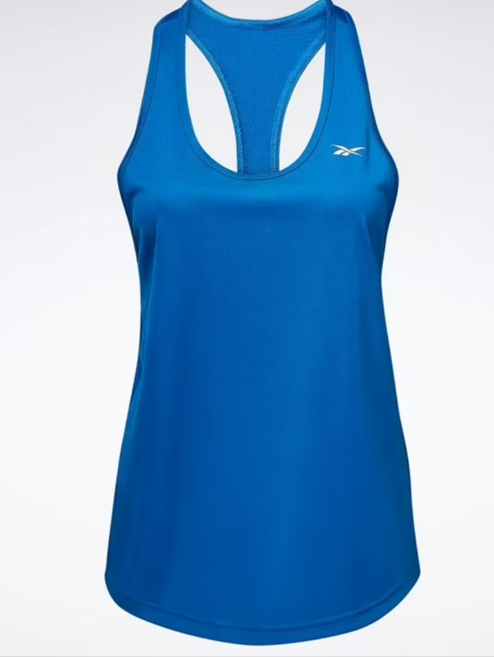 Reebok ID Train mesh Steel Blue Scoop Neck Athletic Tank Size Large . NWT